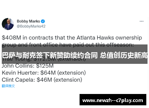巴萨与耐克签下新赞助续约合同 总值创历史新高